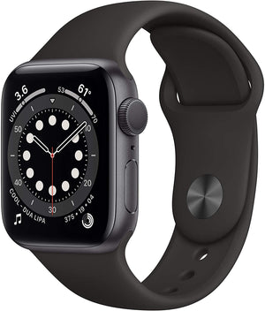 Apple Watch Series 6 GPS w/ 40MM Space Gray Aluminum Case & Black Sport Band (Certified Refurbished)