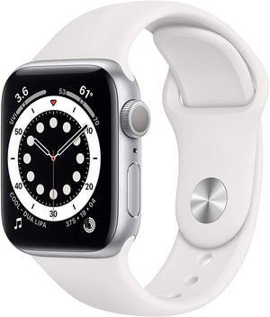 Apple Watch Series 6 GPS w/ 40MM Silver Aluminum Case & White Sport Band (Certified Refurbished)