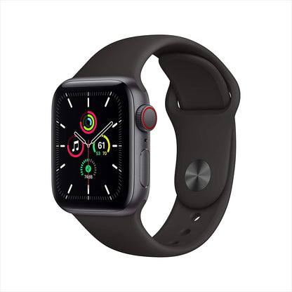 Apple Watch SE 1st Gen (GPS + LTE) 40mm Space Gray Aluminum Case & Black Sport Band (Pre-Owned)