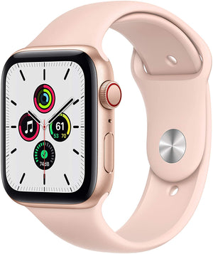 Apple Watch SE 1st Gen (GPS + LTE) 40mm Gold Aluminum Case & Pink Sand Sport Band (Certified Refurbished)