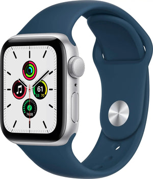 Apple Watch SE (GPS+LTE) 40MM Silver Aluminum Case Abyss Blue Sport Band (Used)