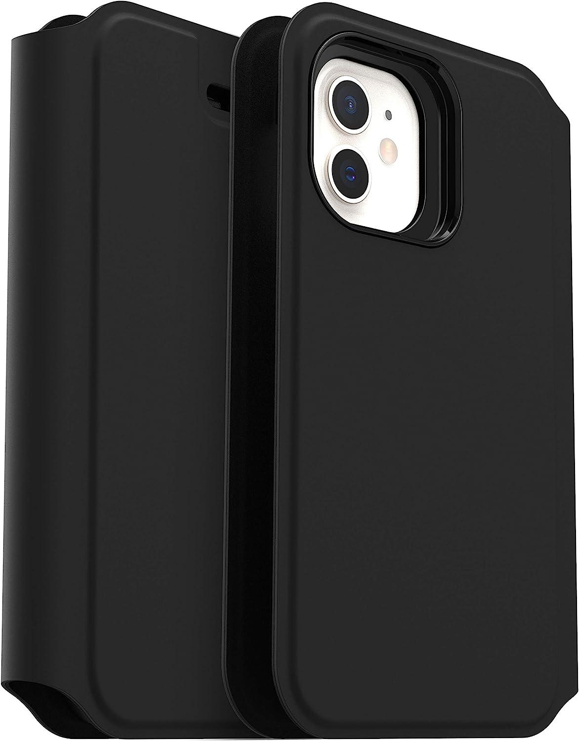 OtterBox STRADA SERIES VIA Folio Case for Apple iPhone 12 Mini - Black (Certified Refurbished) - Techable