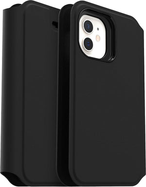 OtterBox STRADA SERIES VIA Folio Case for Apple iPhone 12 Mini - Black (Certified Refurbished) - Techable