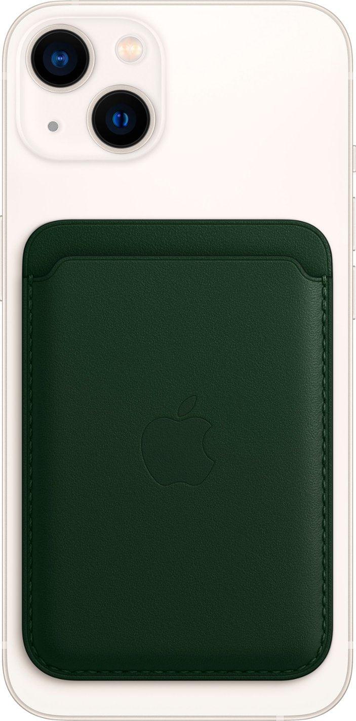 Apple iPhone Leather Wallet with MagSafe (2021) MM0X3ZM/A - Sequoia Green (Certified Refurbished) - Techable