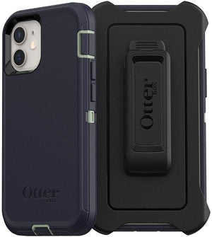 OtterBox DEFENDER SERIES Case & Holster for Apple iPhone 12 Mini - Varsity Blues (Certified Refurbished) - Techable