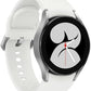 Samsung Galaxy Watch 4 40MM (Wifi + Cellular) - Silver Case & White Rubber Band (Certified Refurbished)