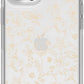 OtterBox SYMMETRY SERIES Clear Case for iPhone 13 Pro Max/ 12 Pro Max - Wallflower Graphic (Clear/Gold) (Renewed)