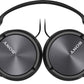 Sony MDR-ZX310AP Extra Bass Wired On-Ear Headphones with Mic - Black (Certified Refurbished)