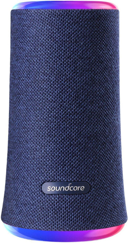 Anker Soundcore Flare 2 Wireless Portable Waterproof Bluetooth Speaker - Blue (Certified Refurbished) - Techable