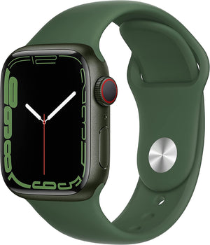 Apple Watch Series 7 (2021) 41mm GPS + Cellular - Green Aluminum Case & Clover Sport Band (Pre-Owned)