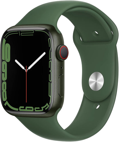 Apple Watch Series 7 (GPS + LTE) 45mm Green Aluminum Case & Clover Sport Band (Pre-Owned)