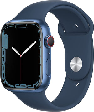 Apple Watch Series 7 (GPS + LTE) 45mm Blue Aluminum Case & Abyss Blue Sport Band (Refurbished)