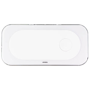 UbioLabs Wireless Universal Fast Charging Pad iPhone Apple Watch Combo - White (Certified Refurbished)