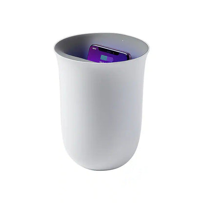 Lexon OBLIO 10W Qi Certified Wireless Cellphone Charger with UV Sanitizer - White (Refurbished)