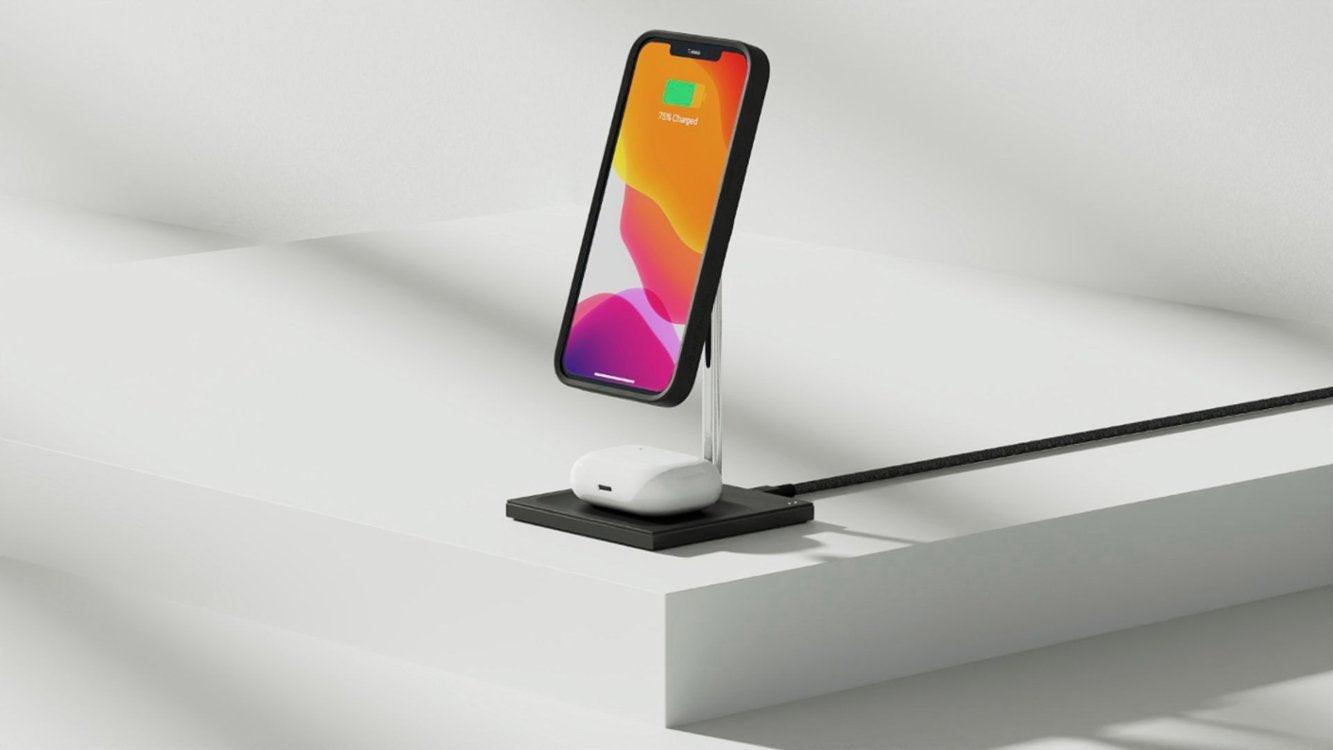 Native Union Magnetic Wireless Charging Pad for Qi-Compatible Devices - Black (Certified Refurbished) - Techable