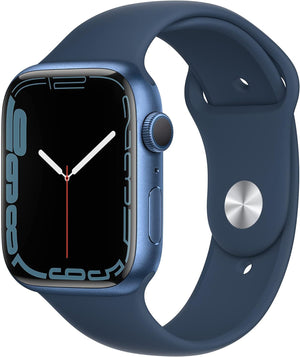 Apple Watch Series 7 (GPS) 45MM Blue Aluminum Case & Abyss Blue Sport Band (Pre-Owned)