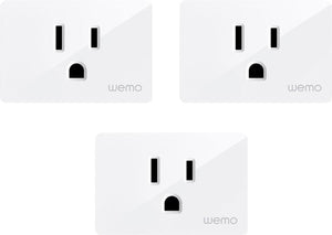 Wemo Wifi Smart Plug - 3-Pack - White (Certified Refurbished)