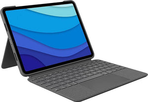 Logitech Combo Touch Keyboard Folio for Apple iPad Pro 11'' - Oxford Gray (Certified Refurbished)