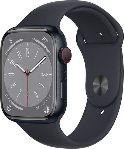 Apple Watch Series 8 (GPS + LTE) 45mm Midnight Aluminum Case & Midnight Sport Band (Pre-Owned)