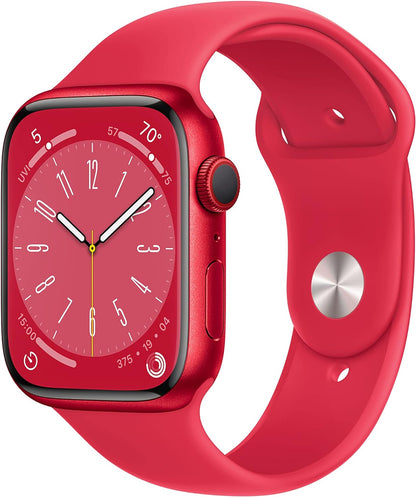 Apple Watch Series 8 (GPS + LTE) 45MM Red Aluminum Case & Red Sport Band (Certified Refurbished)