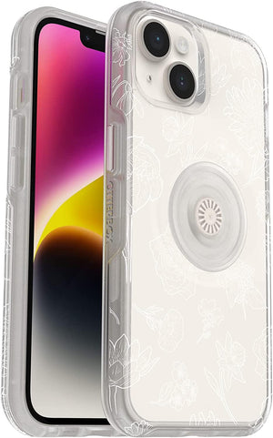 OtterBox + POP Clear Case for Apple iPhone 14 - Flower Of The Month (Clear) (Certified Refurbished) - Techable