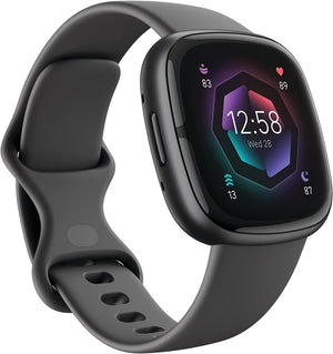 Fitbit Sense 2 Fitness Smartwatch - Graphite (Certified Refurbished)