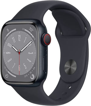 Apple Watch Series 8 (GPS + LTE) 41mm Midnight Aluminum Case & Black Sport Band (Refurbished)