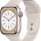 Apple Watch Series 8 (GPS + LTE) 41mm Starlight Aluminum Case & Starlight Sport Band (Certified Refurbished) - Techable