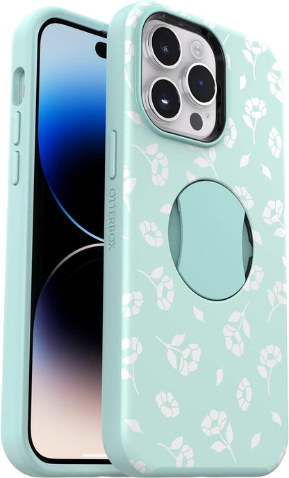 OtterGrip SYMMETRY SERIES Case for iPhone 14 Pro - Poppies By The Sea (Blue) (Certified Refurbished)