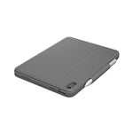 Logitech Rugged Folio Keyboard Case for Apple iPad (10th Gen) - Oxford Gray (Certified Refurbished) - Techable
