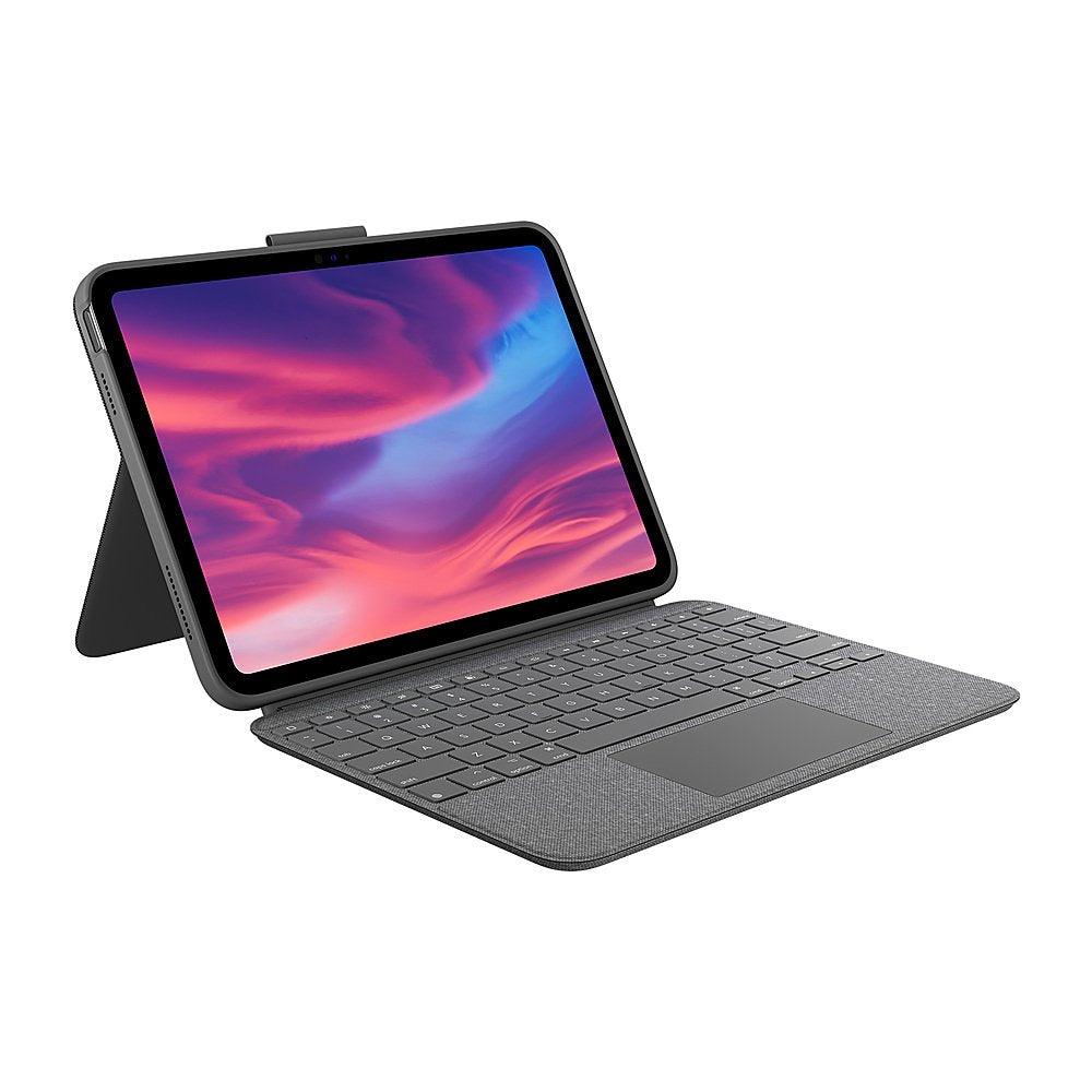 Logitech Combo Touch Keyboard Case for Apple iPad (10th Gen) - Oxford Gray (Certified Refurbished) - Techable