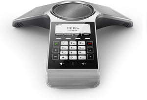 Yealink Conference Phone 3.1" LCD Display Wi-Fi PoE Adapter Included - Silver (Renewed)