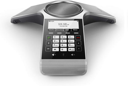 Yealink Conference Phone 3.1" LCD Display Wi-Fi PoE Adapter Included - Silver (Renewed)