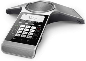 Yealink Conference Phone 3.1" LCD Display Wi-Fi PoE Adapter Included - Silver (Renewed)