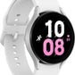 Samsung Galaxy Watch5 (44mm) (Wifi + LTE) White Rubber Band - Silver (Refurbished)