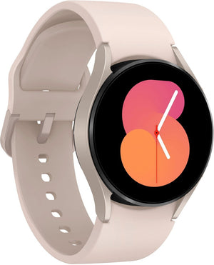 Samsung Galaxy Watch 5 (Wi-Fi + LTE) - 40mm  Pink Gold Case & Pink Rubber Band (Certified Refurbished)