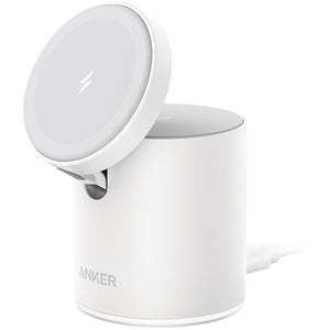 Anker 623 MagGo 2-in-1 Magnetic Wireless Charger & Mount - White (Certified Refurbished)