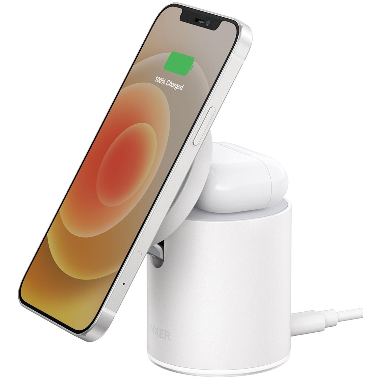 Anker 623 MagGo 2-in-1 Magnetic Wireless Charger & Mount - White (Certified  Refurbished)