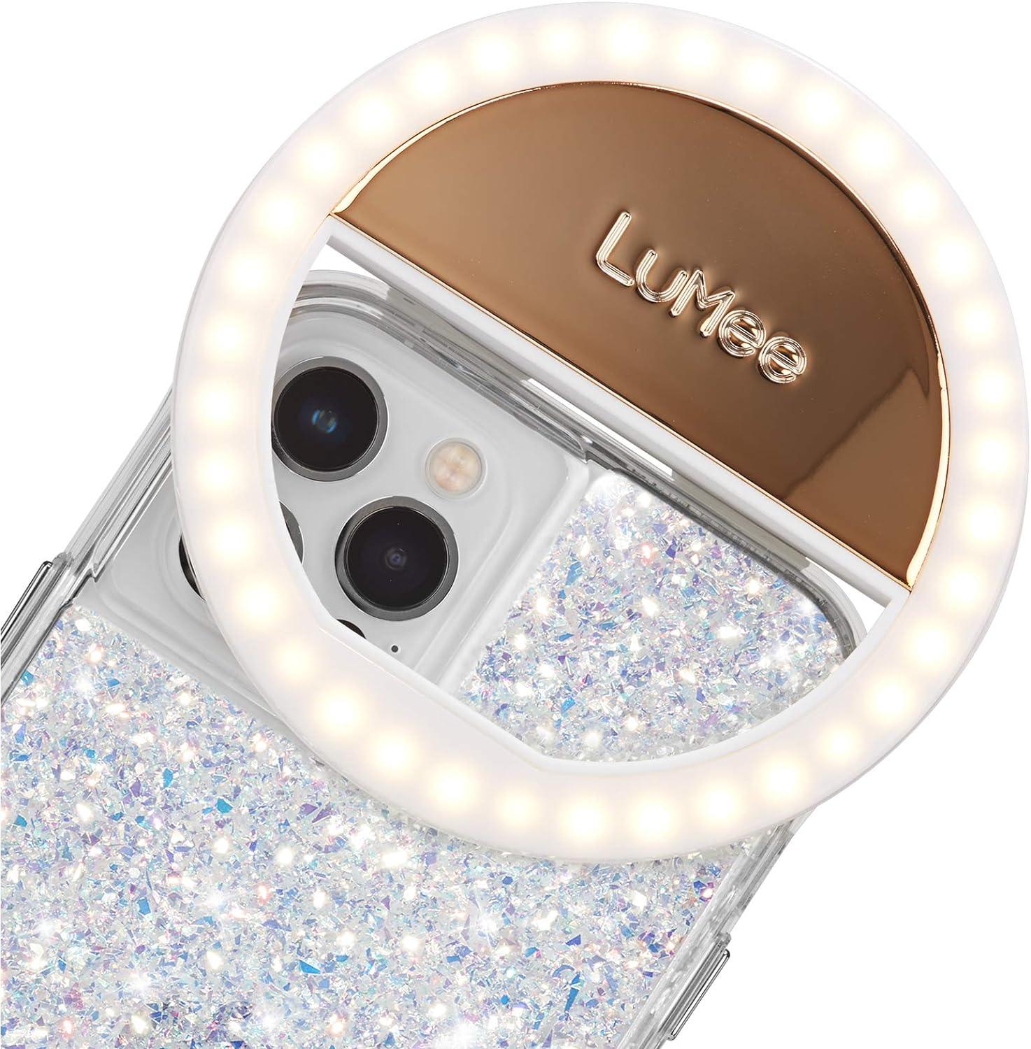 Case-Mate LuMee Studio Clip Light - Portable Rechargeable LED Ring Light - Gold (Certified Refurbished) - Techable