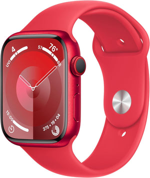Apple Watch Series 9 (GPS + LTE) 41mm - (PRODUCT)RED Aluminum Case & Red Sport Band (Renewed)