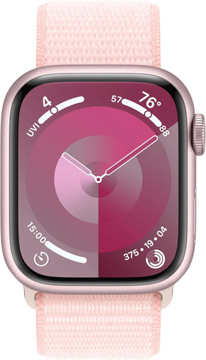 Apple Watch Series 9 (GPS + LTE) 41MM Pink Aluminum Case Light Pink Sport Loop (Used)