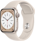 Apple Watch Series 8 (GPS) 41MM Starlight Aluminum Case & Starlight Sport Band (Pre-Owned) - Techable