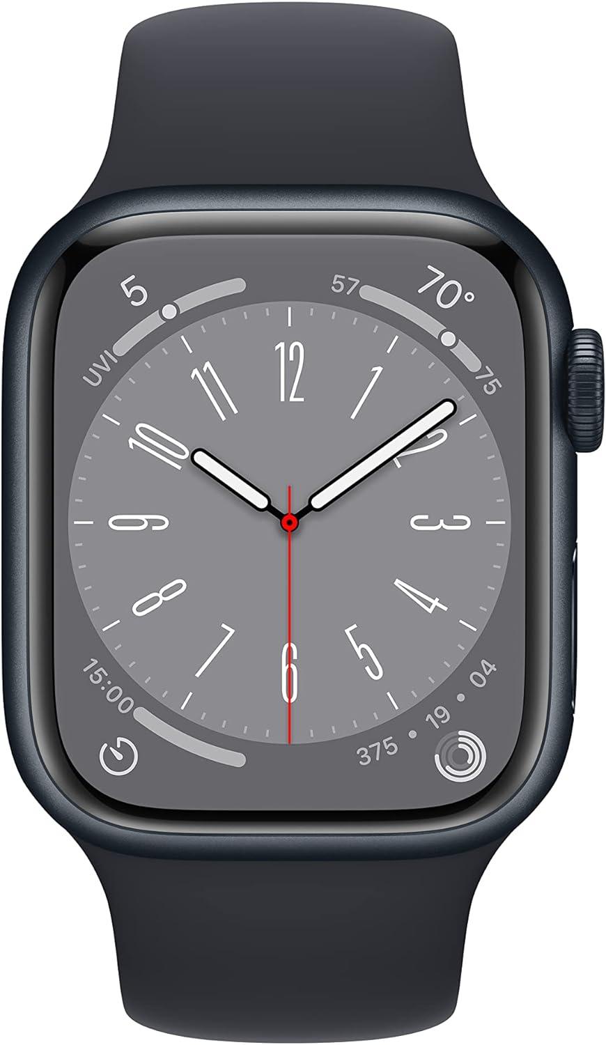 Apple Watch Series 8 (GPS) 41MM Midnight Aluminum Case Midnight Sport Band (Used) - Techable