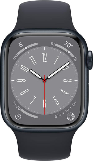 Apple Watch Series 8 (GPS) 41MM Midnight Aluminum Case Midnight Sport Band (Used) - Techable