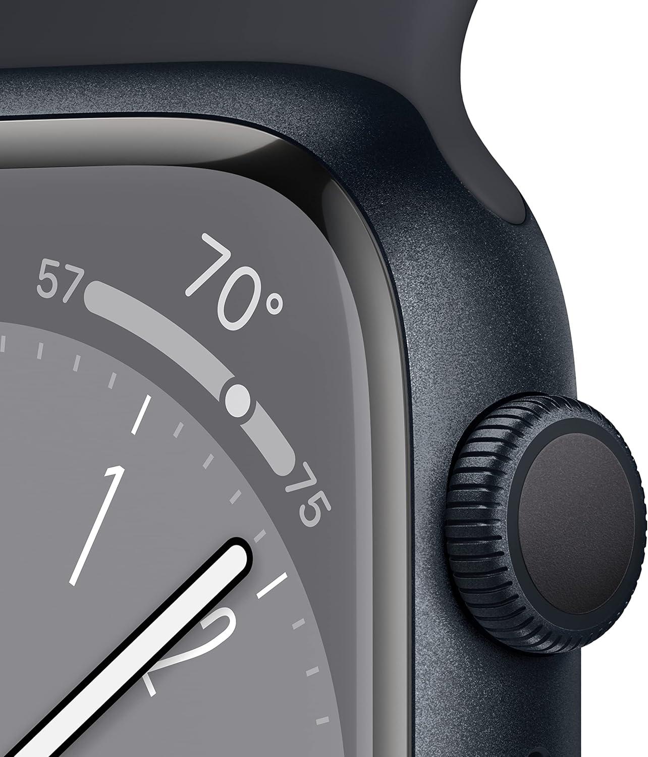 Apple Watch Series 8 (GPS) 41MM Midnight Aluminum Case Midnight Sport Band (Used) - Techable
