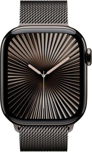 Apple Watch Series 10 (GPS+LTE) 42MM Slate Titanium Case Slate Milanese Loop (Refurbished)