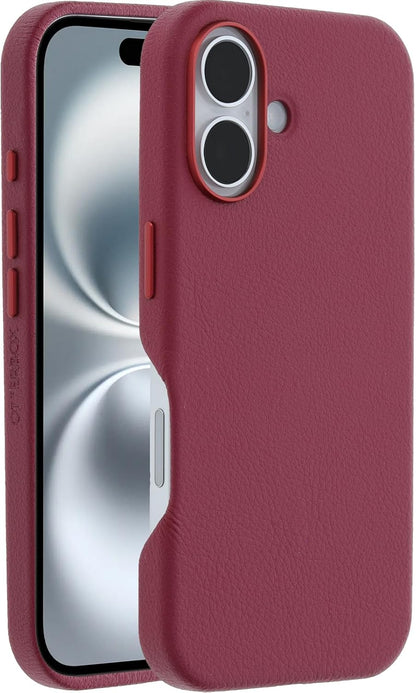 OtterBox SYMMETRY SERIES Cactus Leather  Case for iPhone 16 - Foxberry (Pink) (Certified Refurbished)