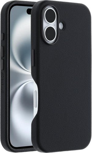OtterBox SYMMETRY SERIES Cactus Leather Case for iPhone 16 Plus - Noir Ash (Black) (Certified Refurbished)
