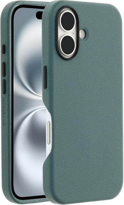 OtterBox SYMMETRY SERIES Cactus Leather  Case for iPhone 16 - Sagebrush (Green) (Certified Refurbished)