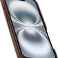 OtterBox SYMMETRY SERIES Cactus Leather Case for iPhone 16 - Rich Adobe (Brown) (Certified Refurbished)
